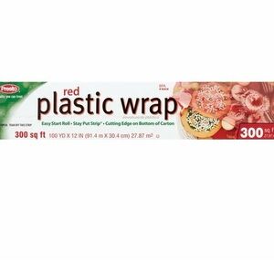 Presto Red 300 Sq Ft Plastic Wrap- NEW